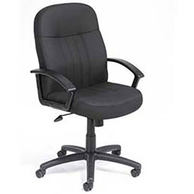 B8306-BK MANAGERS OFFICE MID BACK CHAIR W