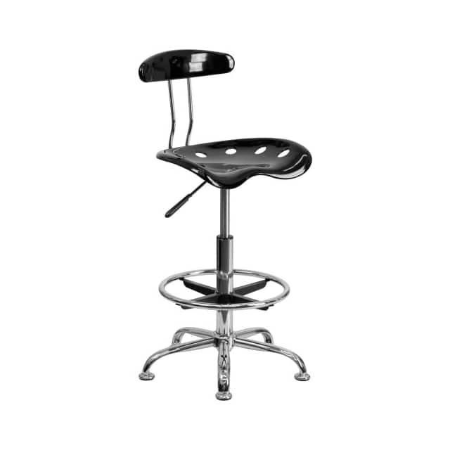 LF-215-BLK-GG DRAFTING STOOL W/TRACTOR SEAT, V