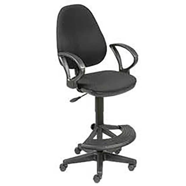 506779BK ERGO STOOL, 180 DEGREE FOOTREST,