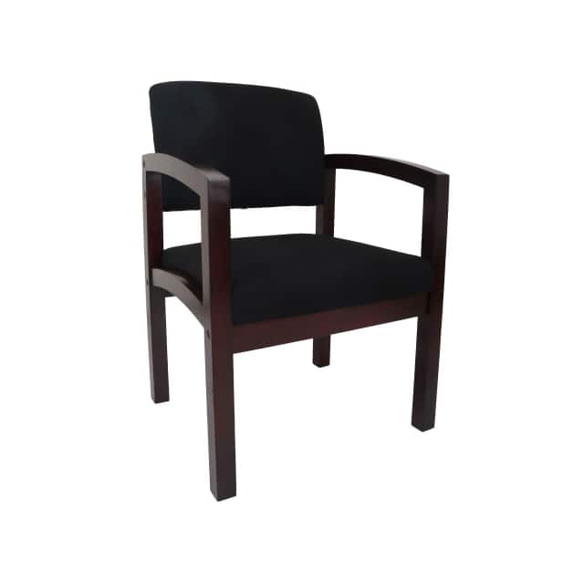 81225G FABRIC GUEST CHAIR W/WOOD FRAME,