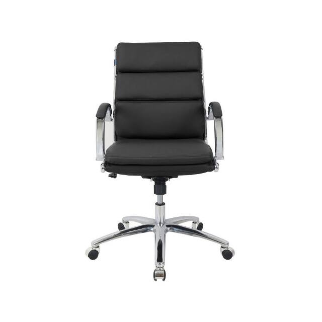 695640BK MODERN RIBBED EXECUTIVE CHAIR, L