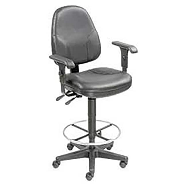 506757 LEATHER STOOL, OPERATOR SYNCHRO