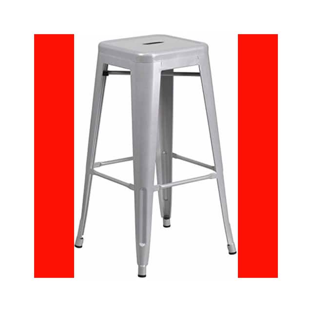 241055 30'' HIGH BACKLESS METAL BARSTOO