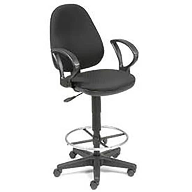 506811BK ERGO STOOL, 360 DEGREE FOOTREST,