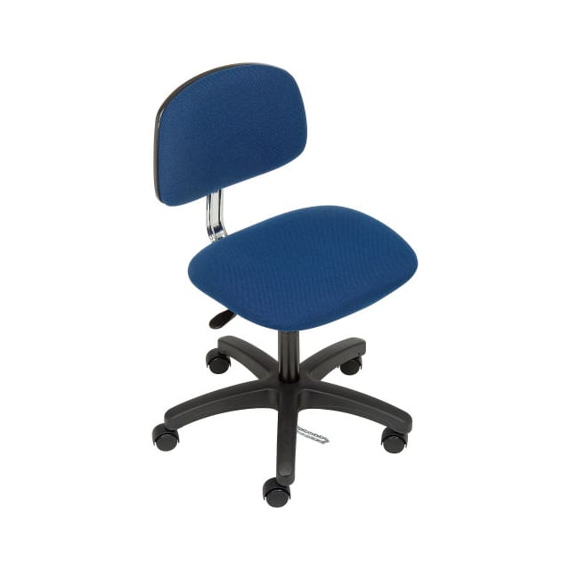 GFESD021BLU ESD CHAIR, FABRIC, NAVY, ARMLESS