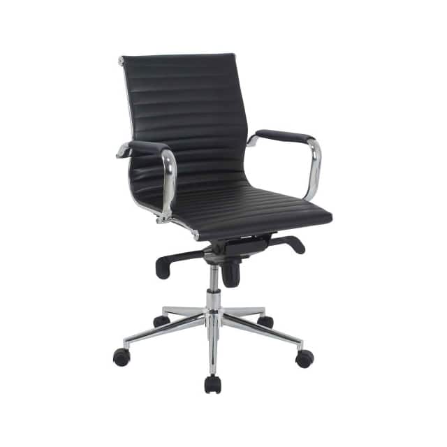 695503 CONFERENCE CHAIR, LEATHER, BLACK