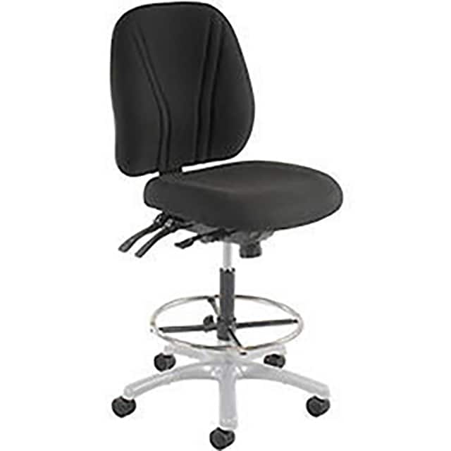 808698BK MANAGER STOOL, 360 FOOTREST WITH