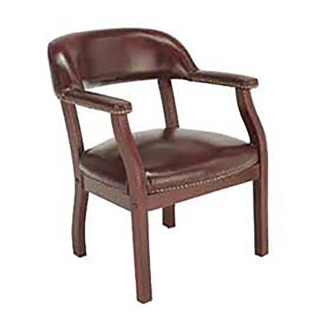 B9540-BY CONFERENCE ARM CHAIR, VINYL UPHO