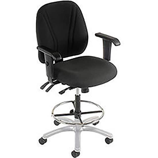 808699BK MANAGER STOOL, 360 FOOTREST W/T