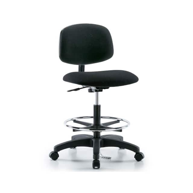 GFESD027F FABRIC ESD STOOL, BLACK