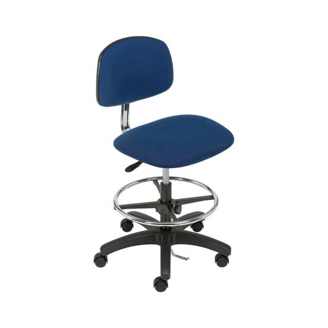 GFESD027FBLU ESD STOOL - FABRIC, NAVY, ARMLES