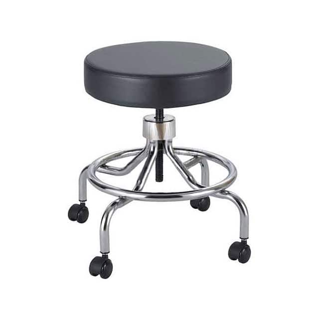 3432BL SCREW LIFT VINYL LAB STOOL 25"H