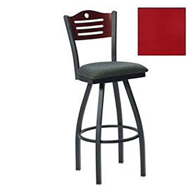 252BH S BK N 1041 SWIVEL BAR STOOL, 3 SLAT-BACK
