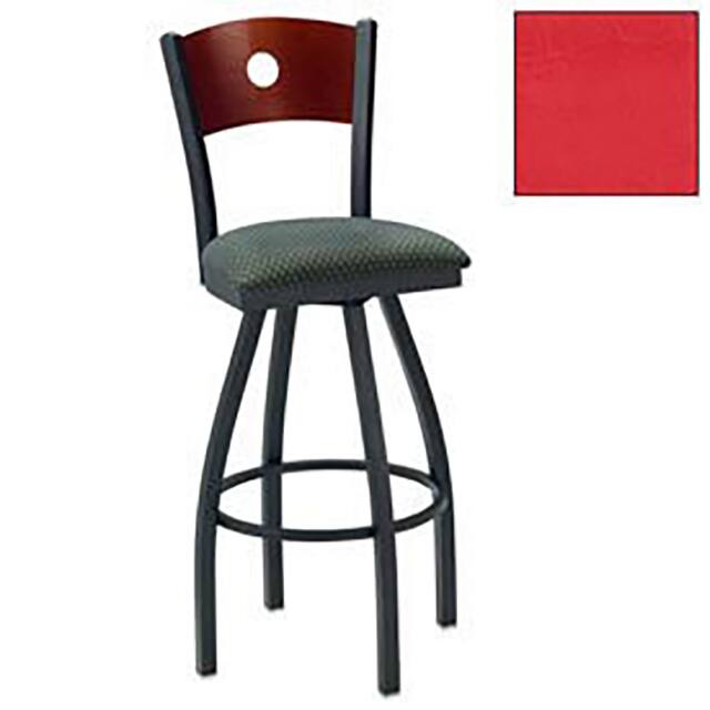 250BH S BK N 001 SWIVEL BAR STOOL NAT CIRCLE-BACK