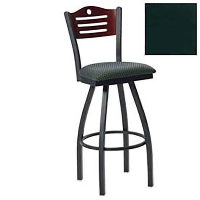 252BH S BK M 011 SWIVEL BAR STOOL, 3 SLAT-BACK