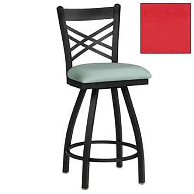 230BH S BK 001 SWIVEL BARSTOOL CRISS-CROSS BACK