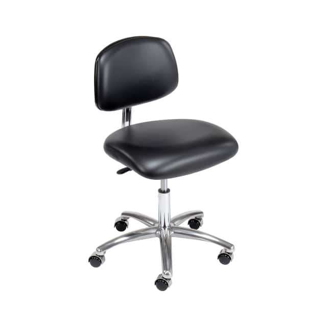 CLR-VDHCH-CR-CC CLEAN ROOM CHAIR, VINYL, BLACK,