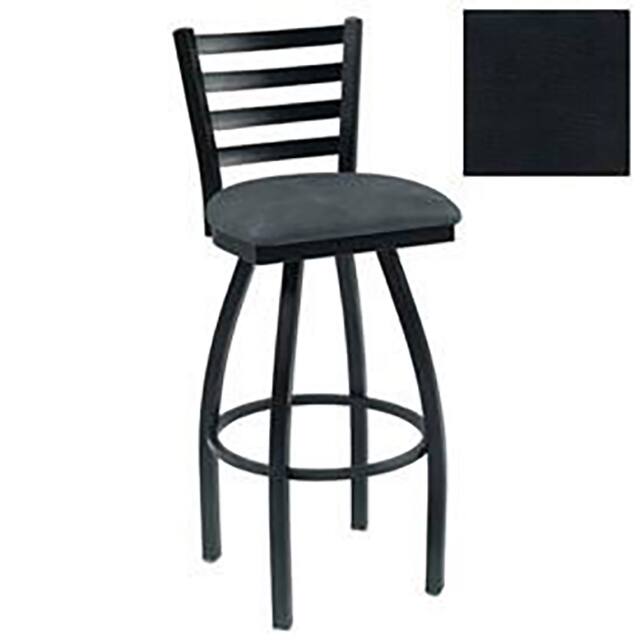139BH S BK 030 SWIVEL BAR STOOL, 4 SLAT-BACK