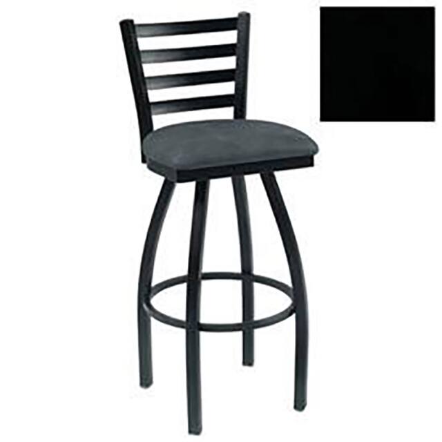 139BH S BK 1011 SWIVEL BAR STOOL, 4 SLAT-BACK