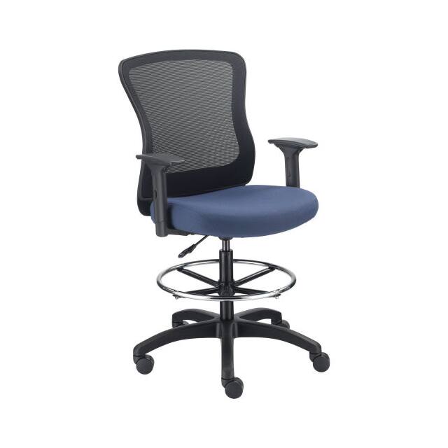 DR-625F-376BL MESH BACK TASK STOOL, BLUE, ADJU
