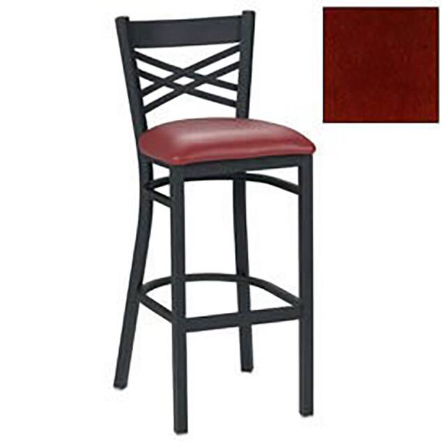 230BH BK M BAR STOOL W/CRISS-CROSS BACK,17-