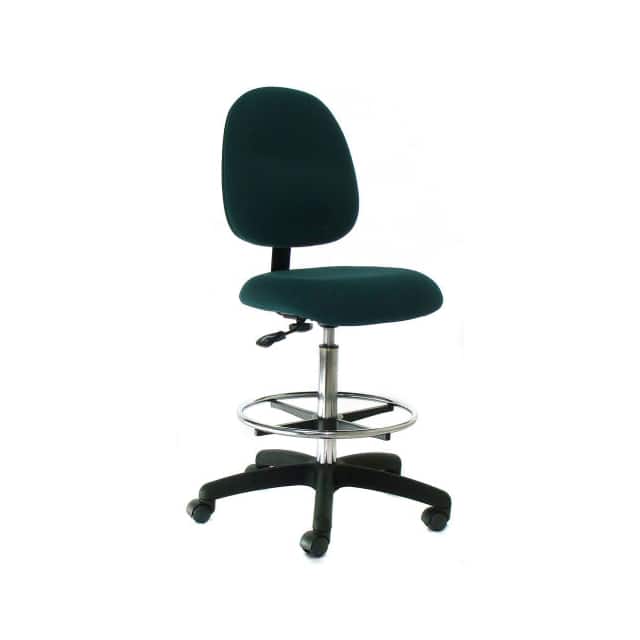 PM20S-F-GREY-332 HEAVY DUTY MID BACK FABRIC STOOL