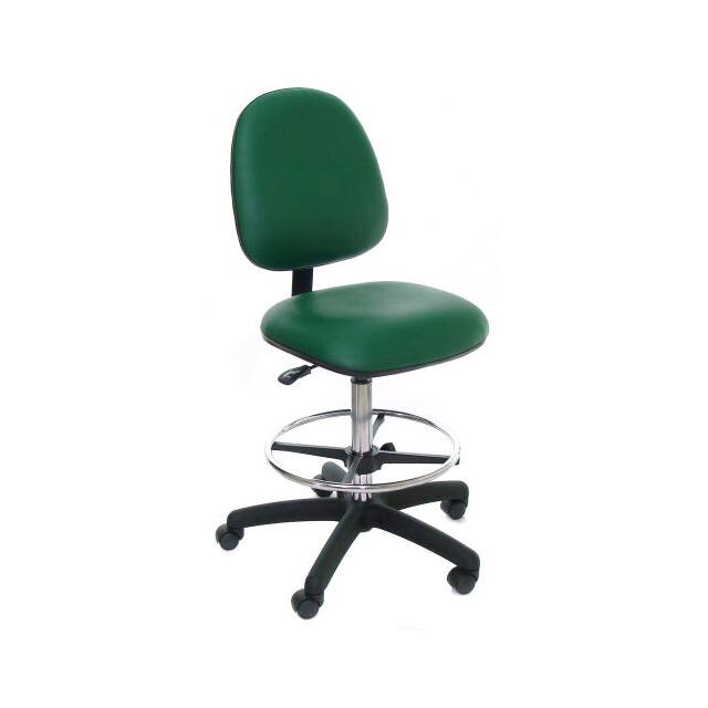 PM20S-V GREY-232 HEAVY DUTY MID BACK VINYL STOOL