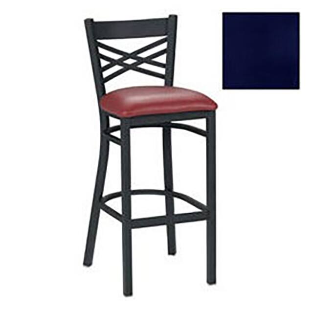 230BH BK 1061 BAR STOOL W/CRISS-CROSS BACK,17-