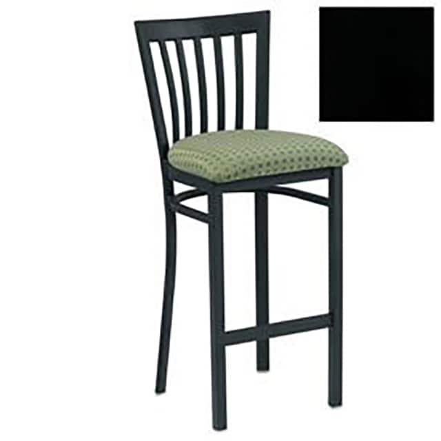 160BH BK 1011 BAR STOOL W/VERTICAL SLAT-BACK,
