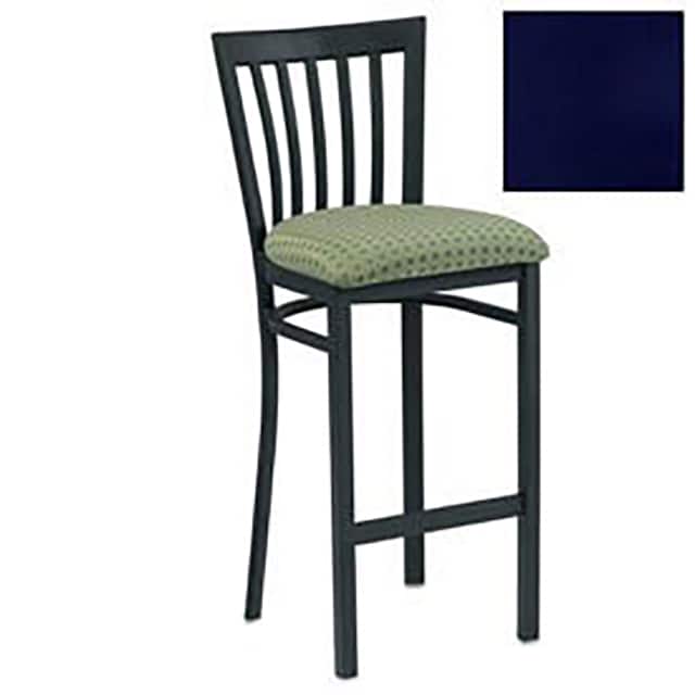 160BH BK 1061 BAR STOOL W/VERTICAL SLAT-BACK,