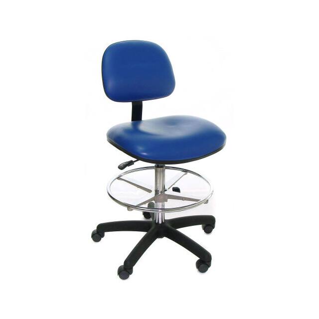PL10-V GREY-232 HEAVY DUTY VINYL STOOL W/FOOT RI