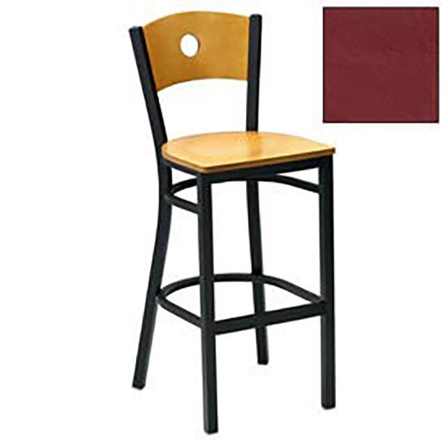 250BH BK C 002 BAR STOOL, CHERRY CIRCLE-BACK, 1
