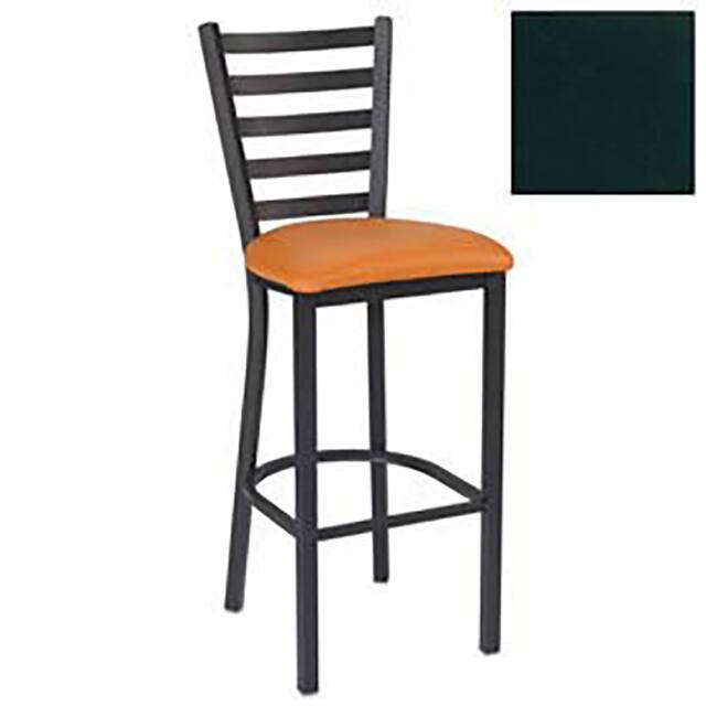 200BH BK 011 BAR STOOL, 5 SLAT-BACK, 17-1/2"W