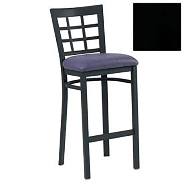 170BH BK 1011 BAR STOOL W/GRID-BACK, 17-1/2"W