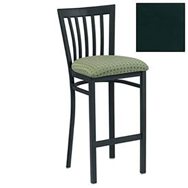 160BH BK 011 BAR STOOL W/VERTICAL SLAT-BACK,