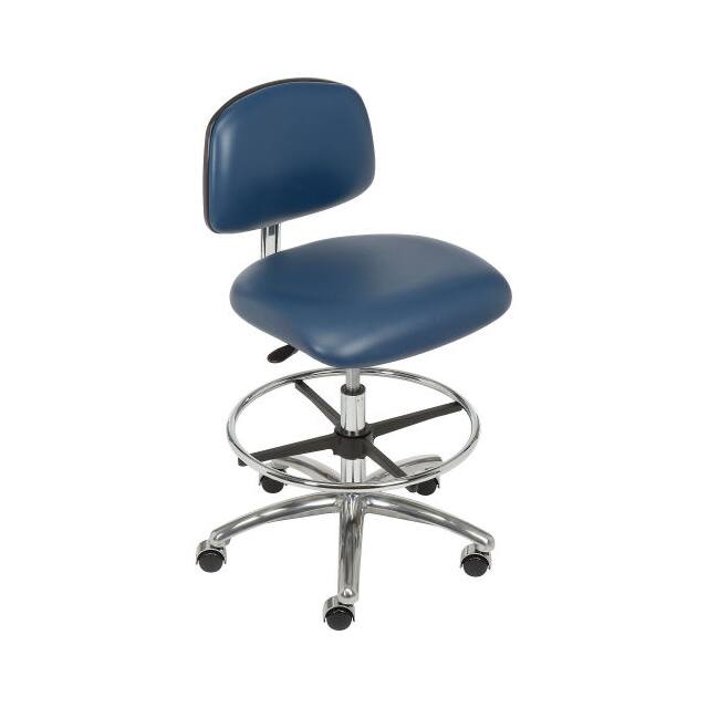 CLR-VMBCH-CR-CF-CC-NAV CLEAN ROOM STOOL, VINYL, IMPERIA