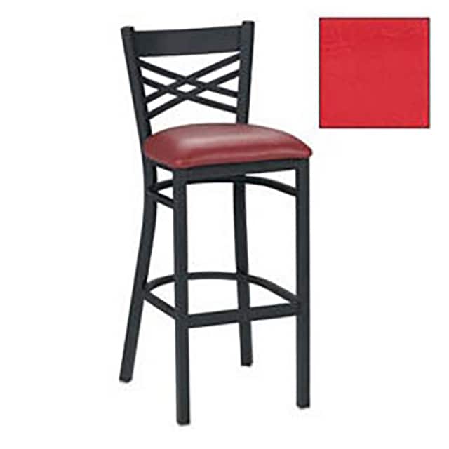 230BH BK 001 BAR STOOL W/CRISS-CROSS BACK,17-