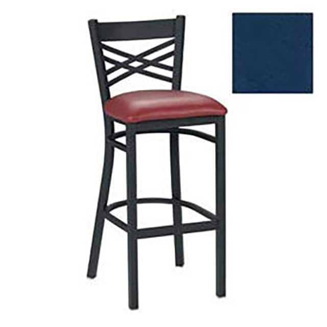 230BH BK 007 BAR STOOL W/CRISS-CROSS BACK,17-