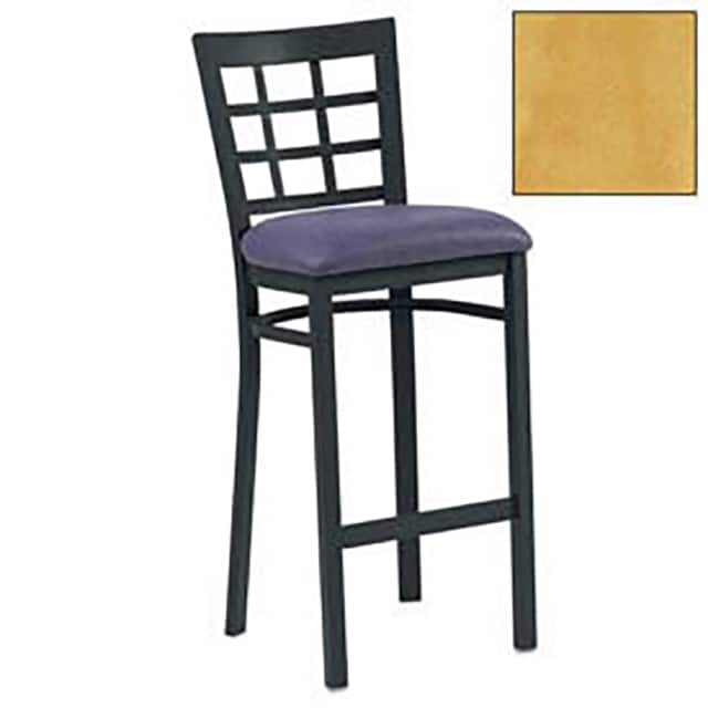 170BH BK N BAR STOOL W/GRID-BACK, 17-1/2"W
