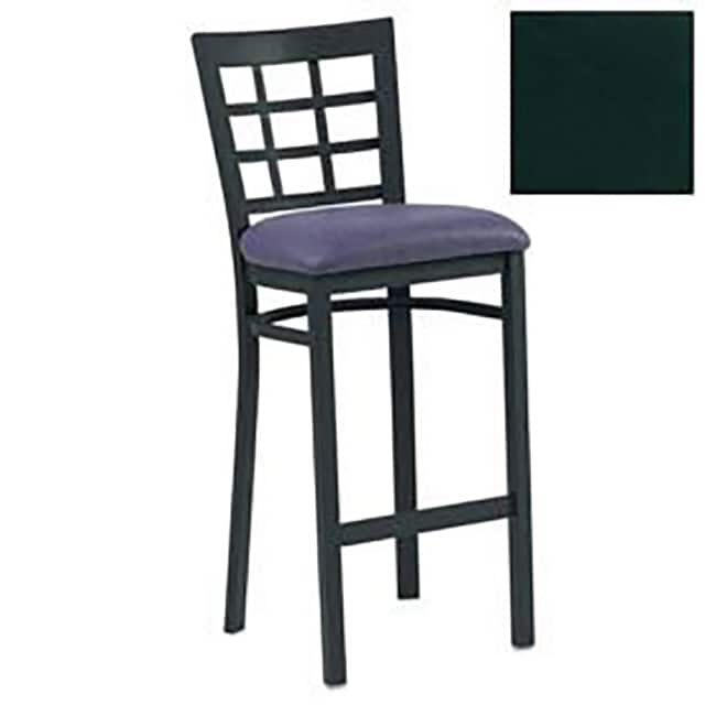 170BH BK 011 BAR STOOL W/GRID-BACK, 17-1/2"W