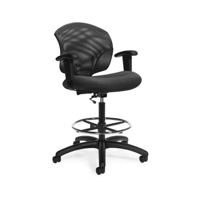 1922-6-550/JN02+ TYE LOW BACK STOOL W/ARMS, MESH/