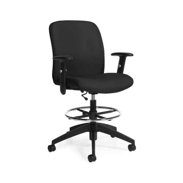 S5458-6SCBK-JN02 TRUFORM MEDIUM BACK STOOL, FABRI