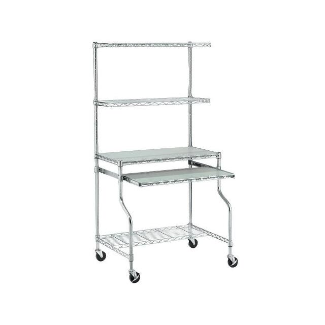 FUT150R-2M2 MOBILE WIRE SHELF COMPUTER WORKS