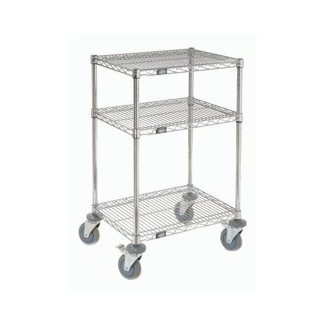 250117 MOBILE 3-SHELF WIRE PRINTER STAN