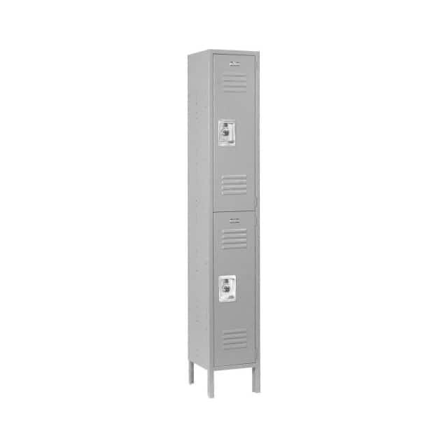 254123GY DOUBLE TIER METAL LOCKER, 12X12X