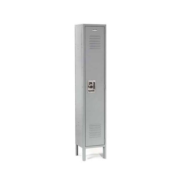 254115GY SINGLE TIER LOCKER, 12X12X72, 1