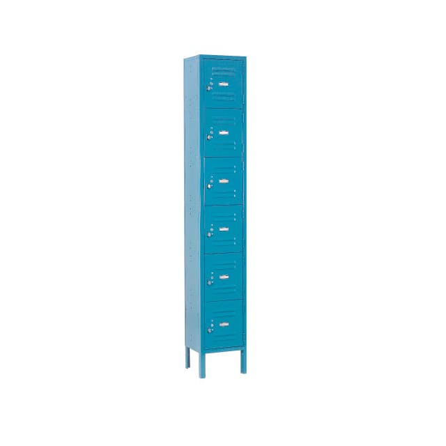 652056BL SIX TIER LOCKER, 12X15X12, 6 DOO