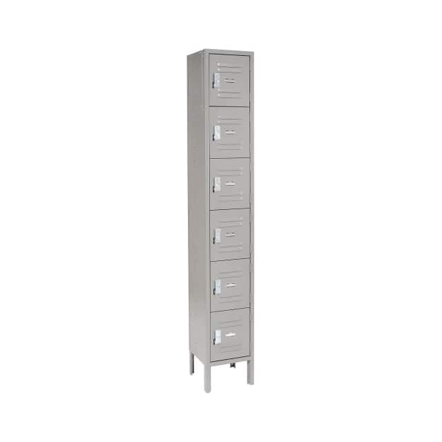 269690GY SIX TIER LOCKER, 12X18X12, 6 DOO