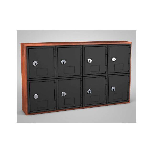 UVQ1042 CELL PHONE LOCKER, 8 DOOR, 24X4X