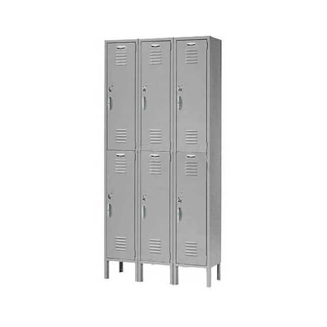 652047GY DOUBLE TIER LOCKER, 12X15X36, 6
